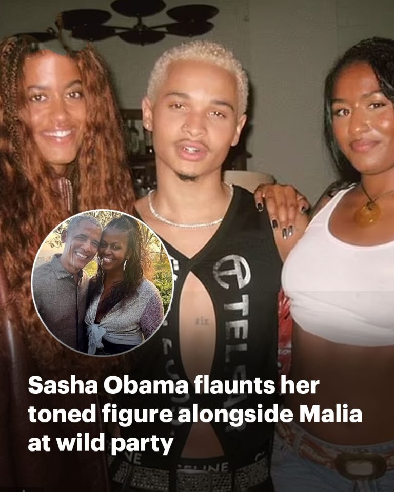 Sasha Obama flaunts her figure alongside Malia at wild party amid parents’ divorce rumors