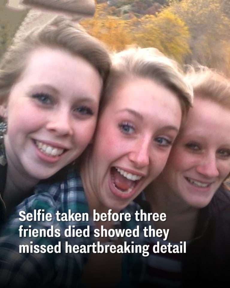 Selfie taken before three friends died showed they missed heartbreaking detail