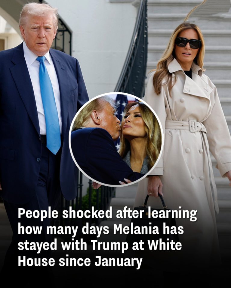 People shocked after learning how many days Melania has stayed with Trump at White House since January