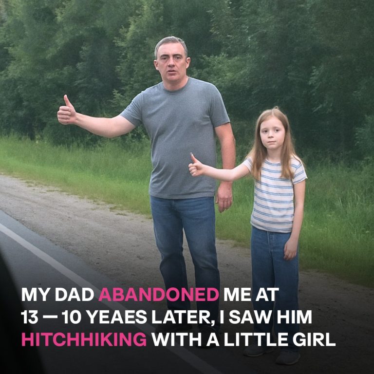 My Dad Left Me When I Was 13 — Ten Years Later, I Saw Him on the Side of the Road Hitchhiking with a Little Girl