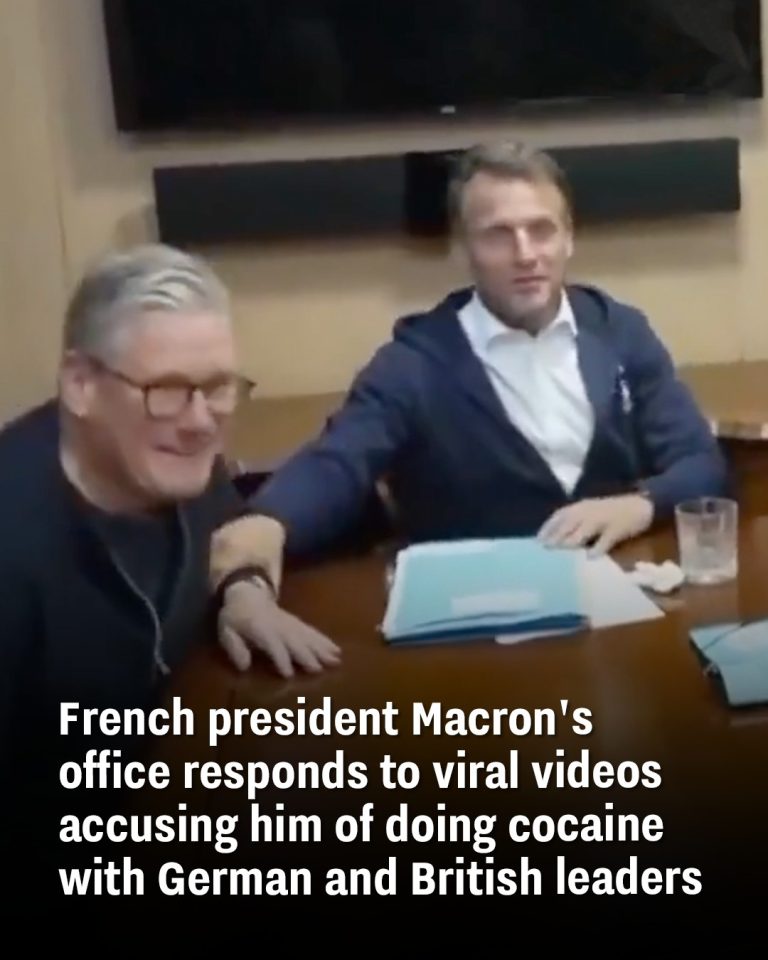 French president Macron’s office responds to viral videos accusing him of doing cocaine with German and British leaders