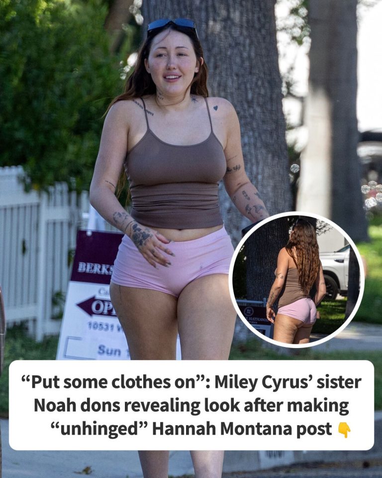 Miley Cyrus’ Sister Noah’s Revealing Look Slammed After Making “Unhinged” Hannah Montana Post