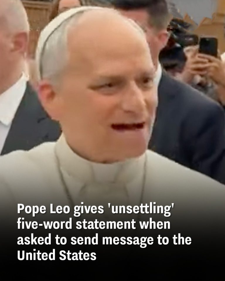 Pope Leo gives ‘unsettling’ five-word statement when asked to send message to the United States