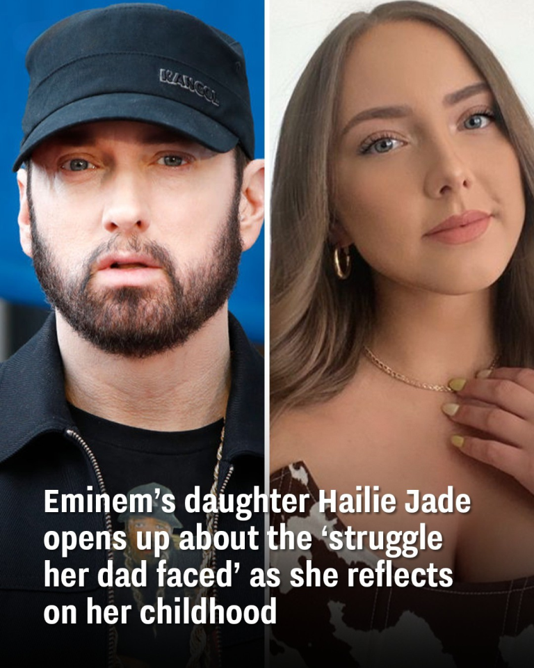Eminem’s daughter Hailie Jade opens up about the ‘struggle her dad faced’ as she reflects on her childhood