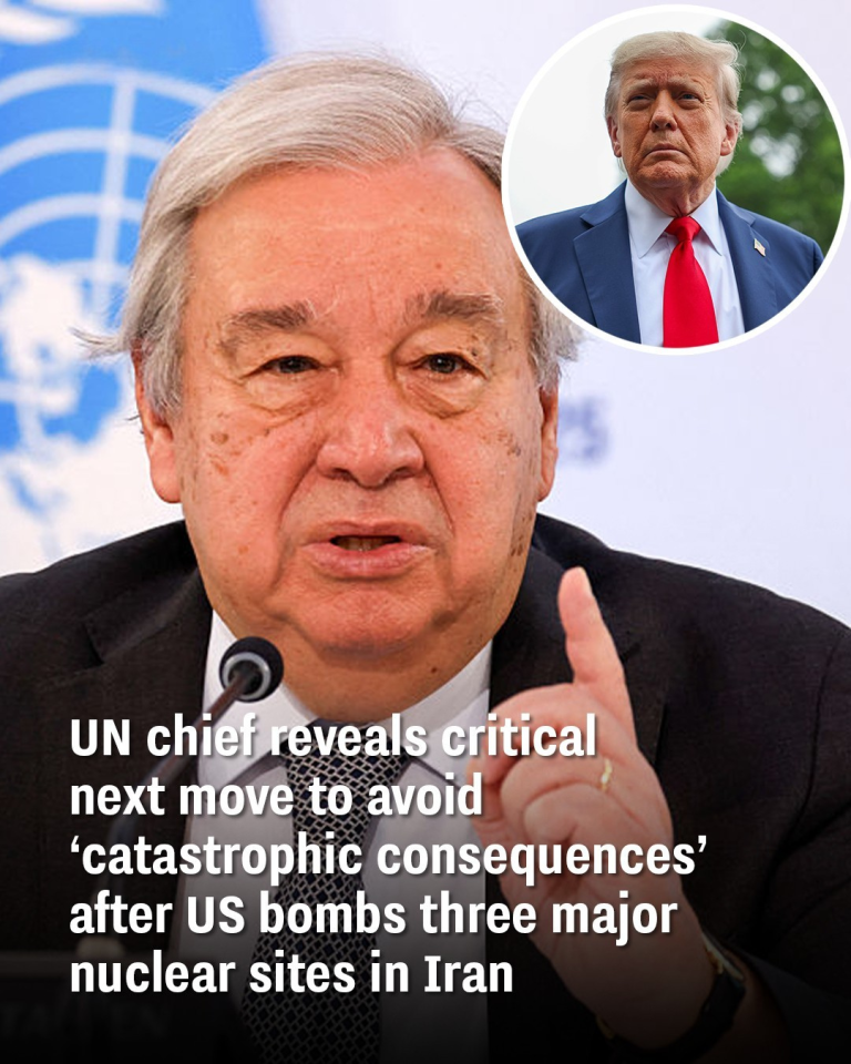UN chief reveals critical next move to avoid ‘catastrophic consequences’ after US bombs three major nuclear sites in Iran