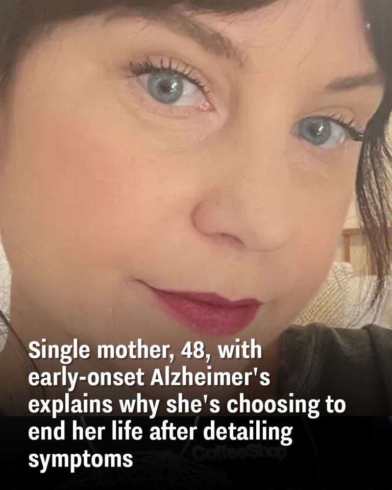 Single mother, 48, with early-onset Alzheimer’s explains why she’s choosing to end her life after explaining symptoms