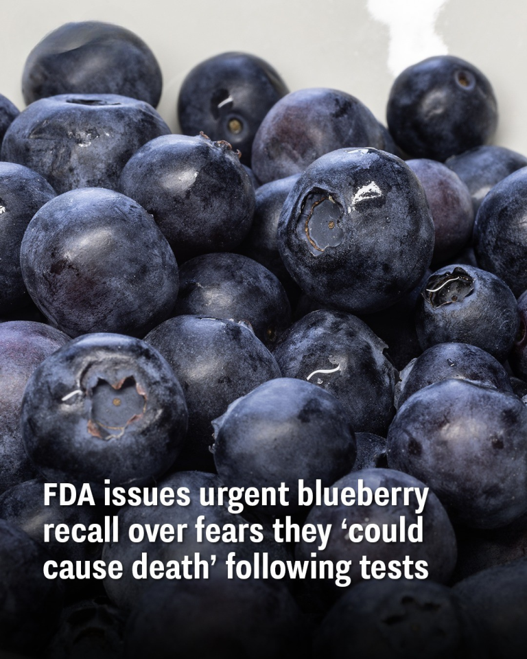 FDA issues urgent blueberry recall over fears they ‘could cause death’ following tests