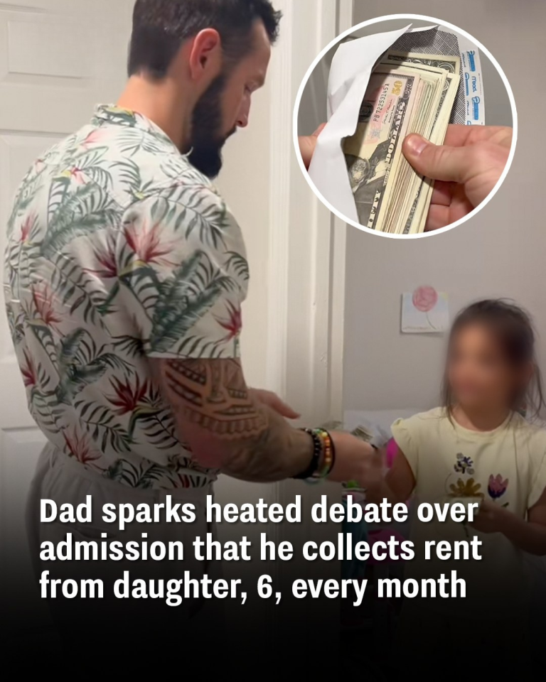 Dad sparks heated debate over admission that he collects rent from daughter, 6, every month