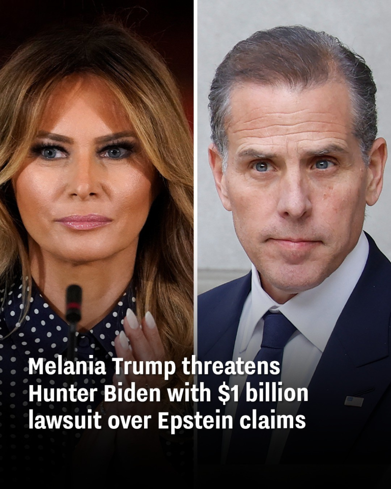 Melania Trump threatens Hunter Biden with $1 billion lawsuit over Epstein claims