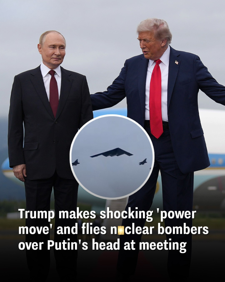 Trump makes shocking ‘power move’ and flies nuclear bombers over Putin’s head at meeting