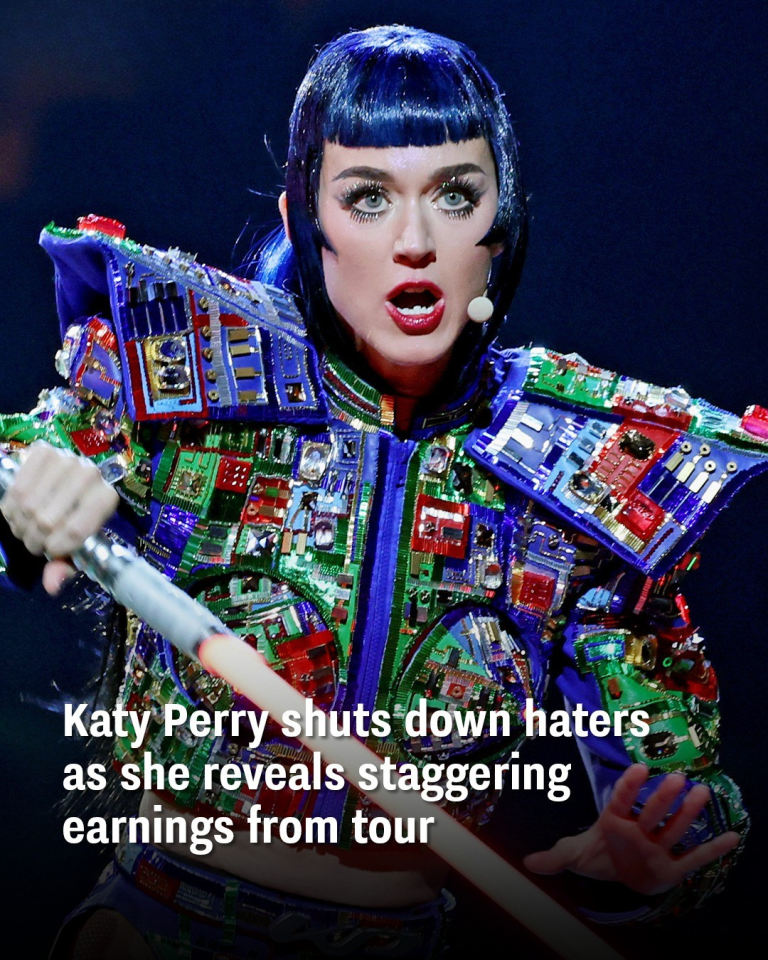 Katy Perry shuts down haters as she reveals staggering earnings from tour